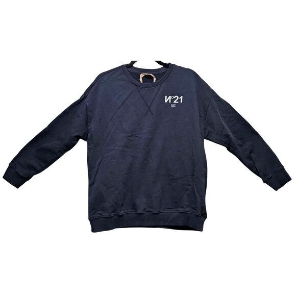 N°21 Woman's Black Sweatshirt - Picture 2 of 8